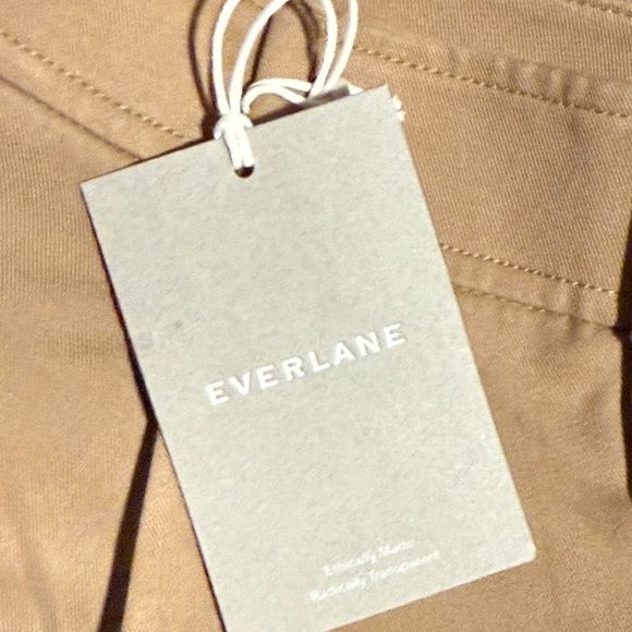 Everlane NWT *** FLAWED ***The Way High Drape Pants Tan / Ash Brown, size 6S - Picture 9 of 15